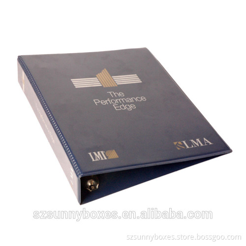 Wholesale PVC Printing 3 Ring Binder Decorative File Folder With Inner Pocket